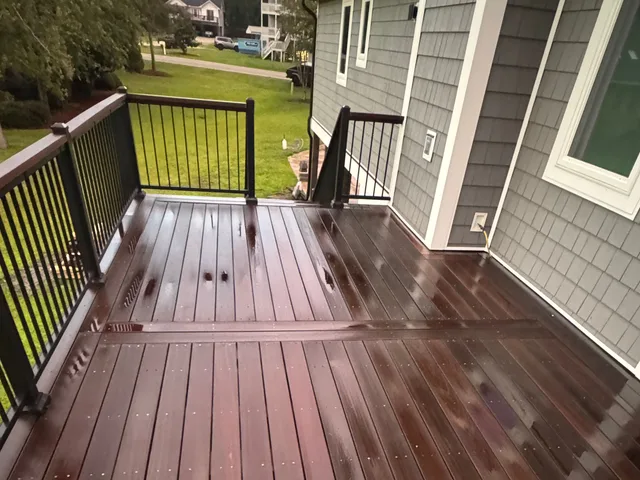 Hardwood deck — washed — Ray-Nor-Shine Pro Wash job photo